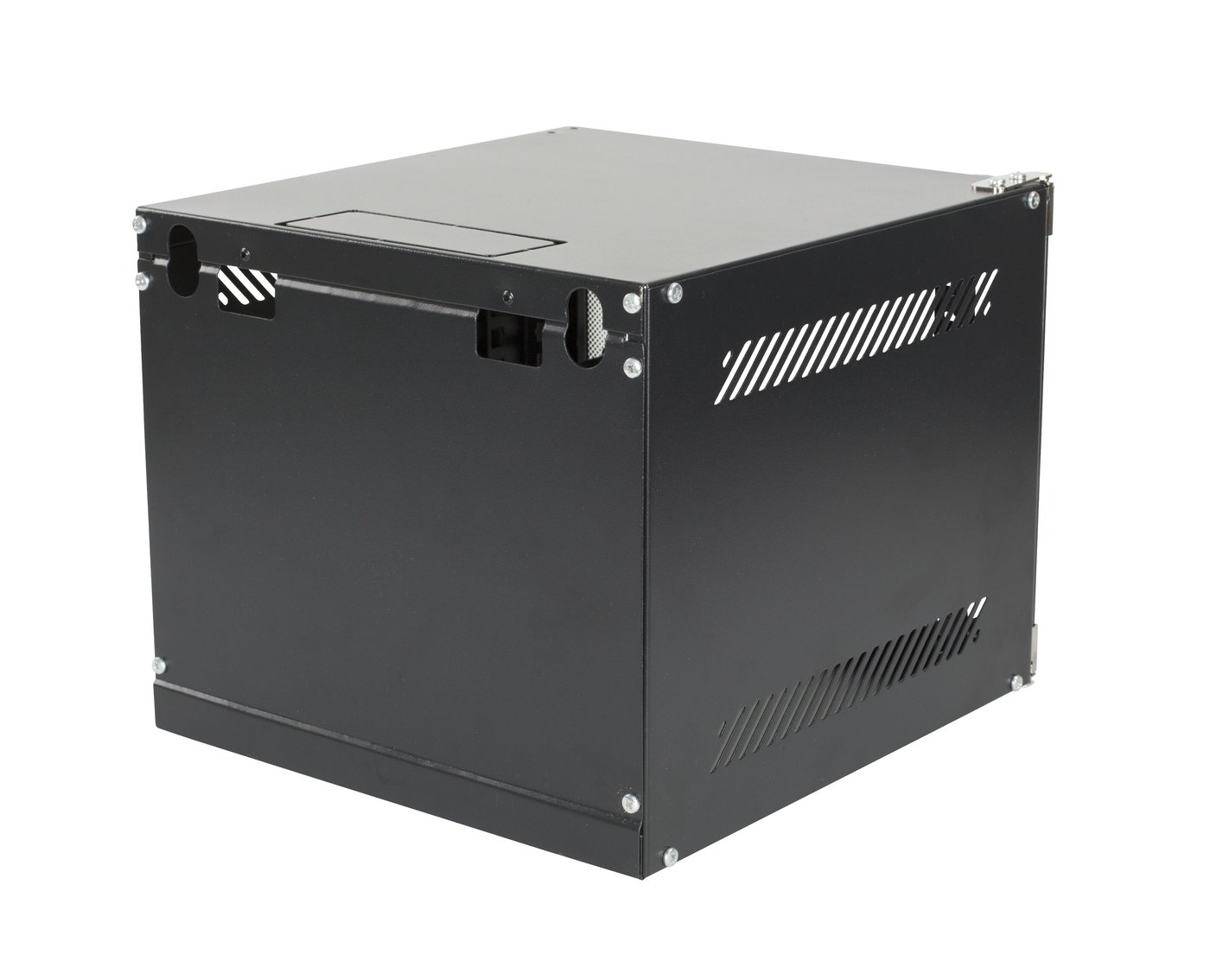 10" väggskåp Svart 4U