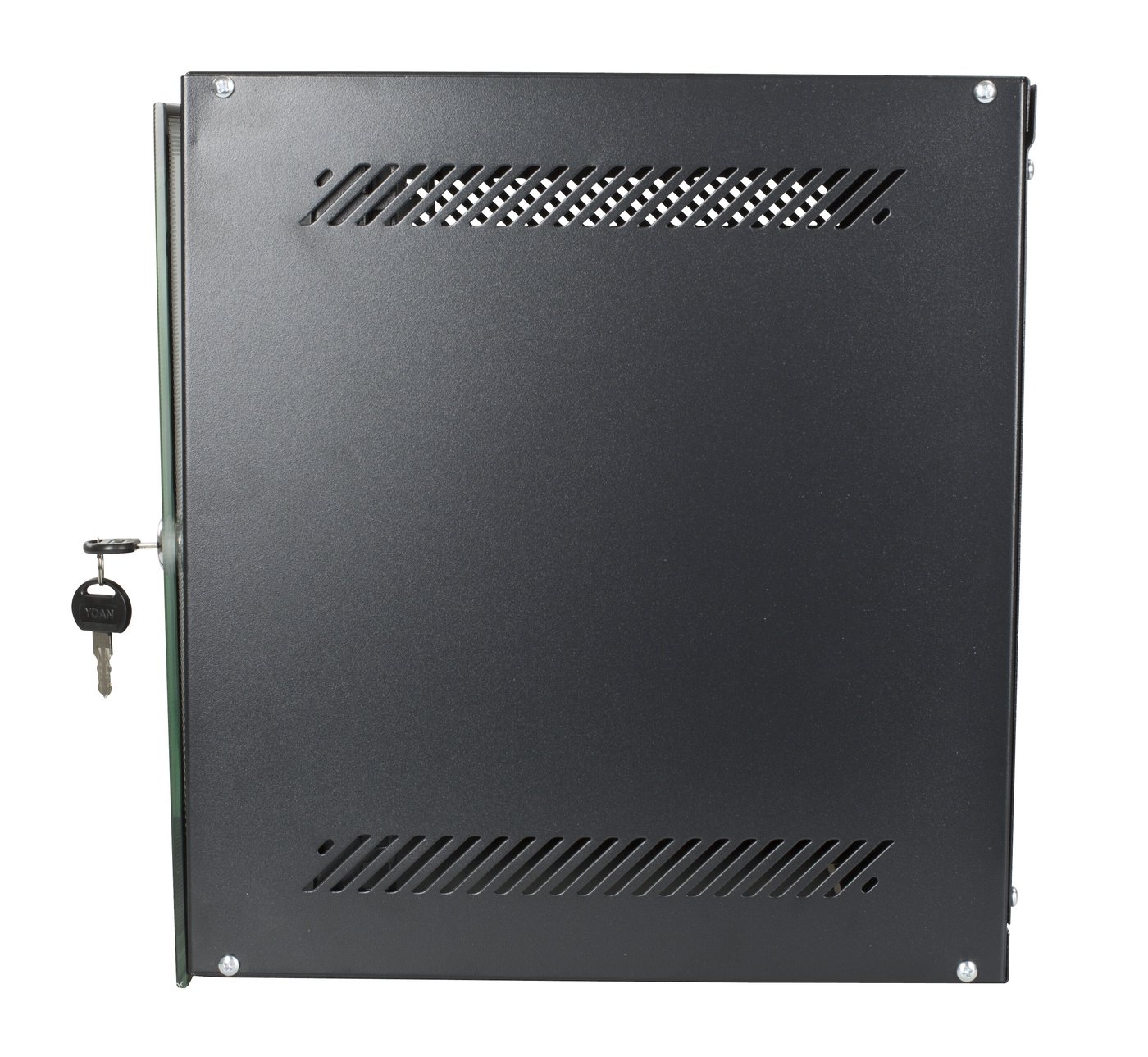 10" väggskåp Svart 6U