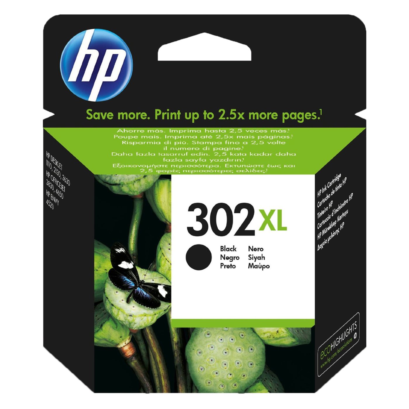 HP 302XL Bläckpatron Svart