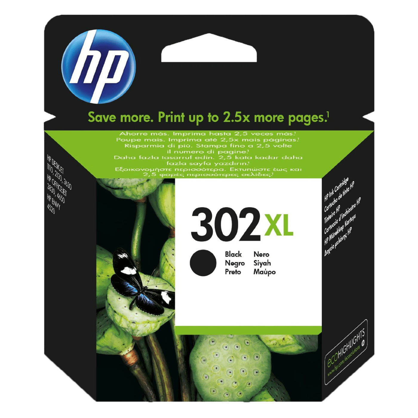 HP 302XL Bläckpatron Svart