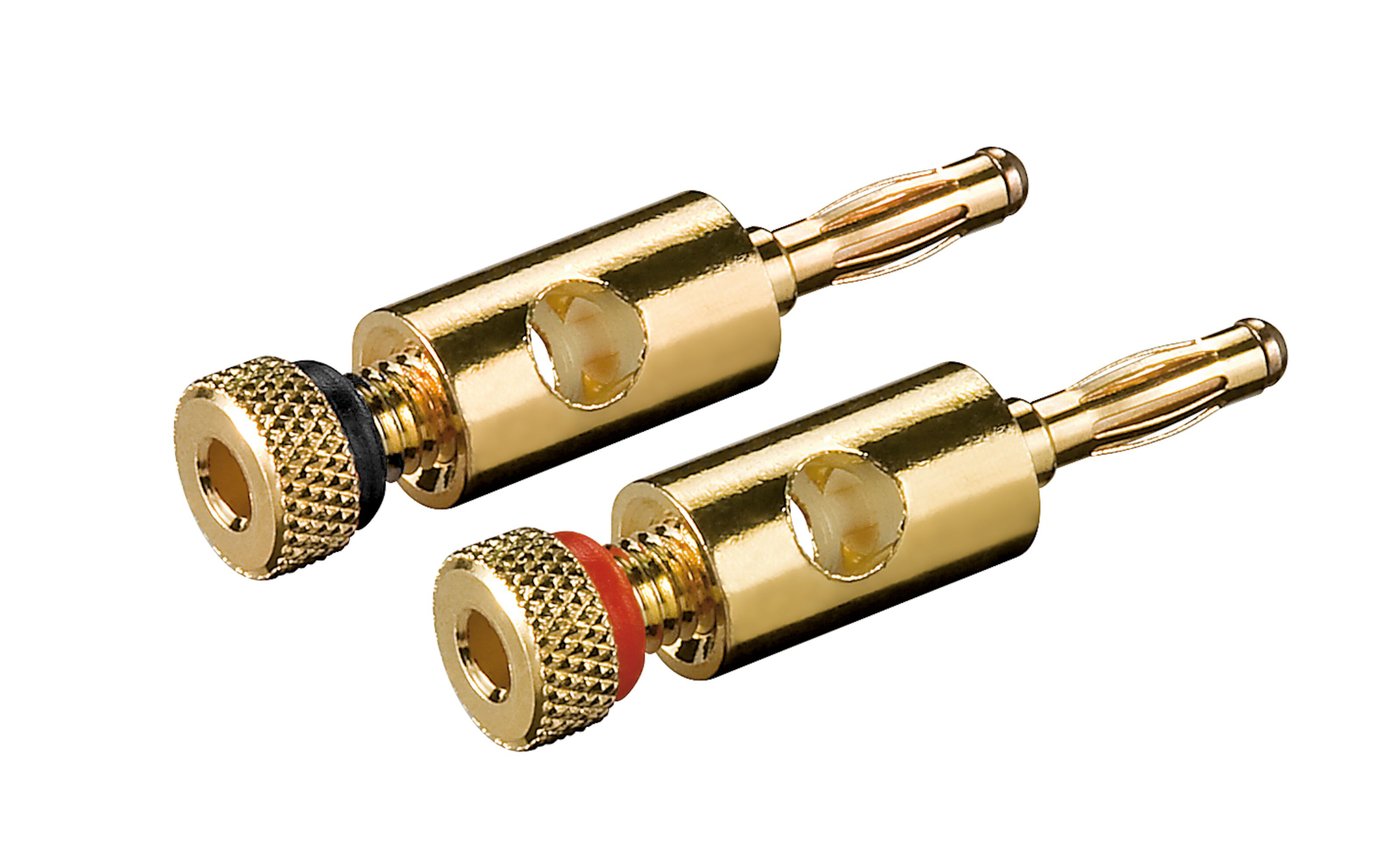 Banankontakt 4 mm Svart