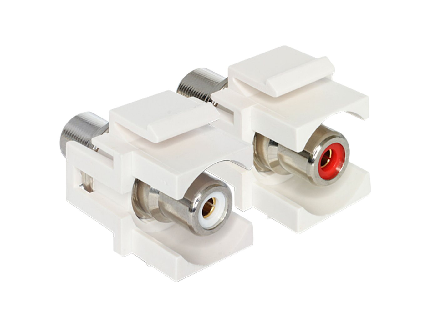 Keystone-modul RCA-kontakt Vit