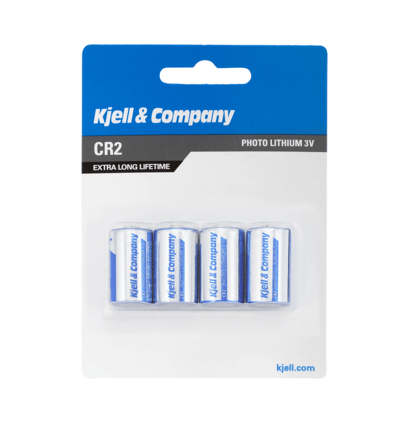 Kjell & Company CR2 Litiumbatteri 4-pack