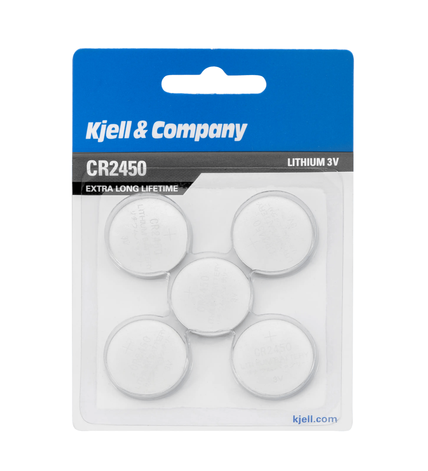 Kjell & Company Litiumbatteri CR2450 5-pack