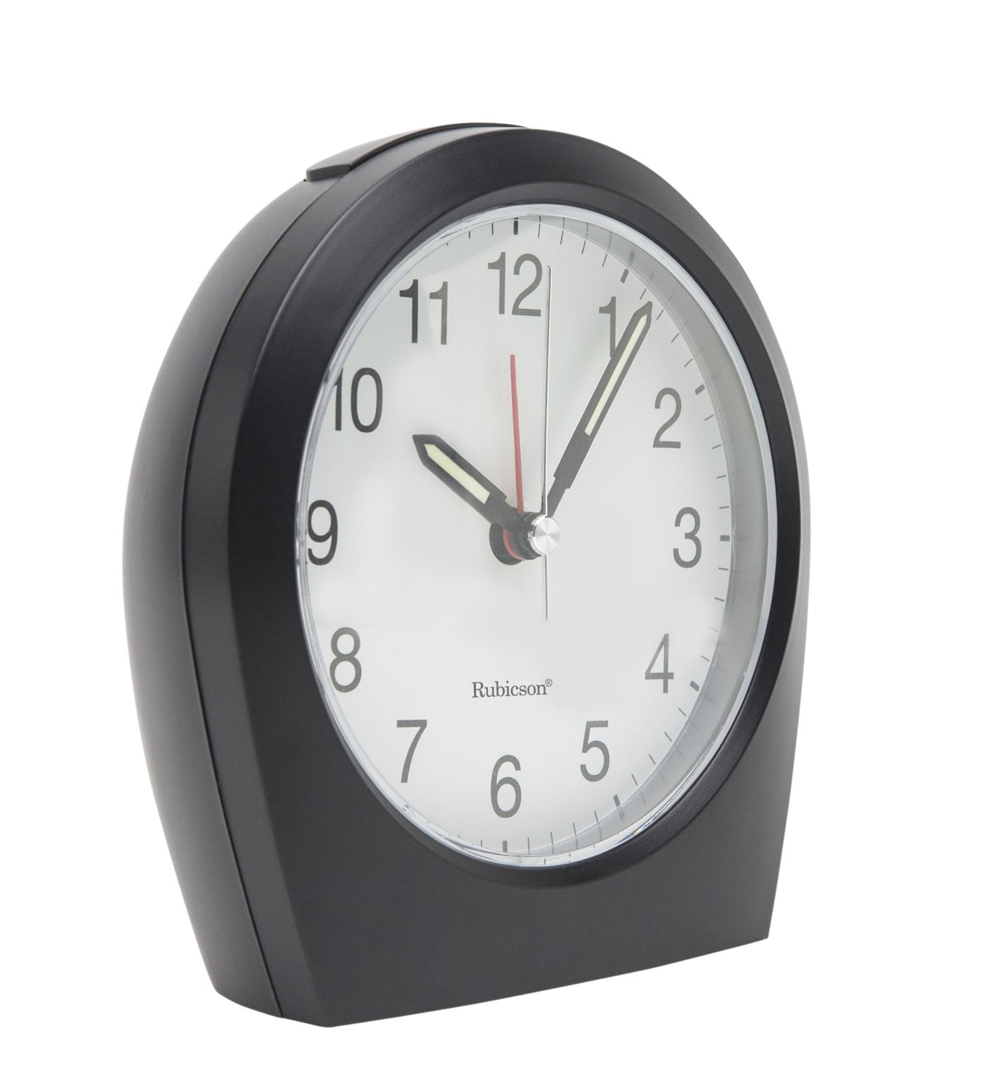 Rubicson Analog radiostyrt vekkerklokke Svart