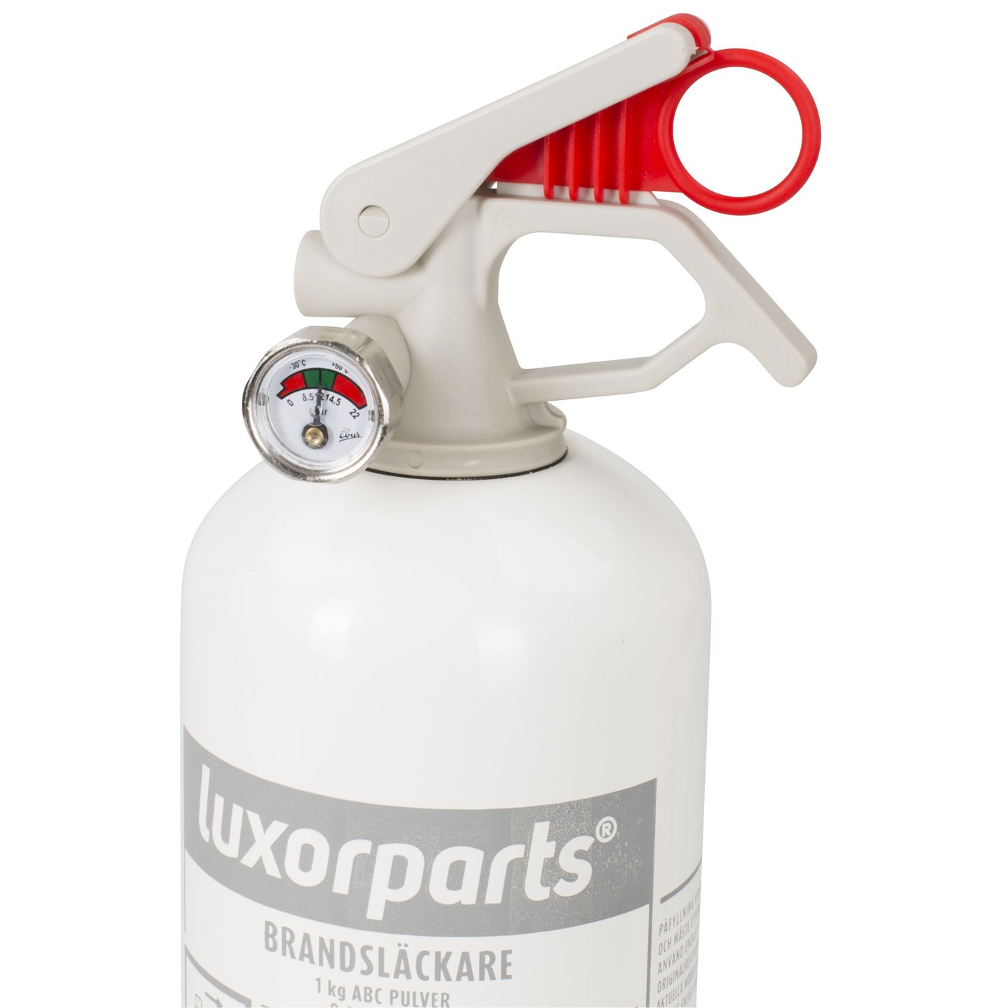 Brandsläckare med pulver 1 kg Vit