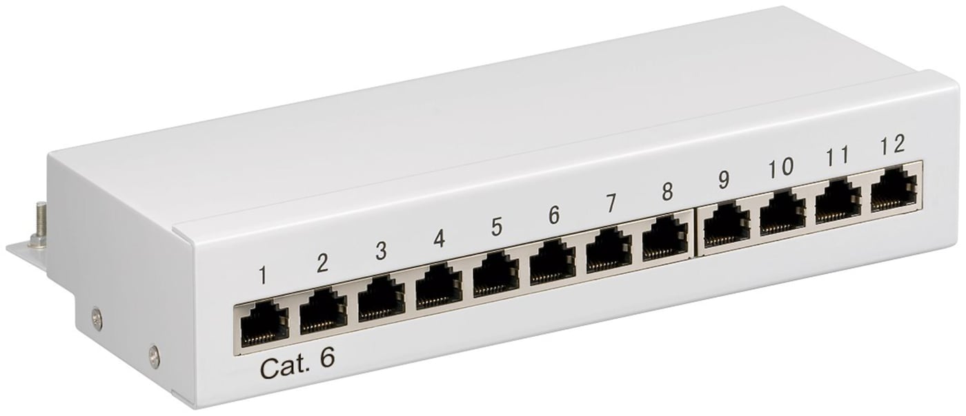 Patchpanel 12 porter Cat. 6