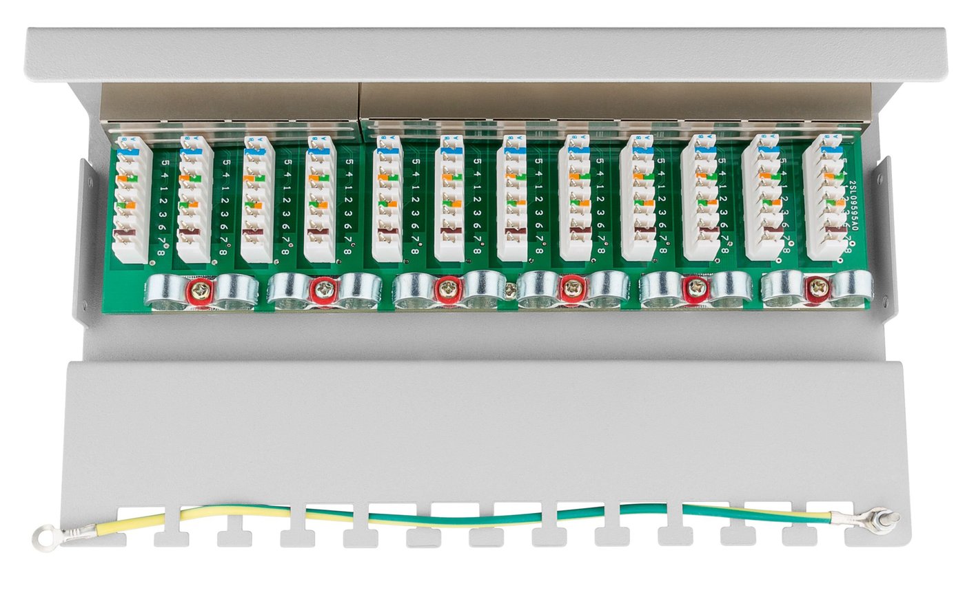 Patchpanel 12 portar Cat. 6