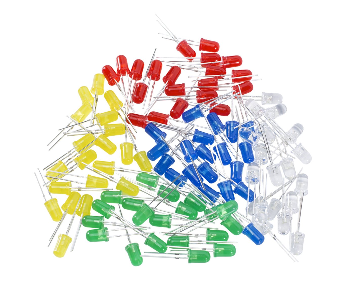 Luxorparts LED-sortiment 5 mm 100-pack