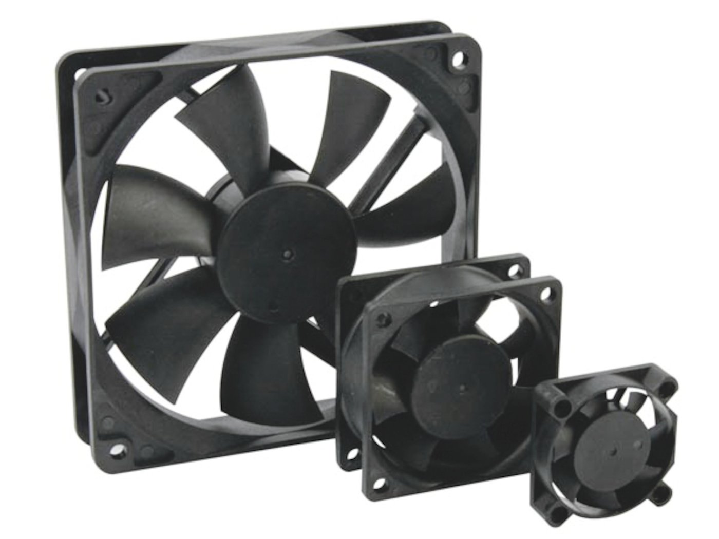 Axialfläkt 12 V 80x80x25 mm