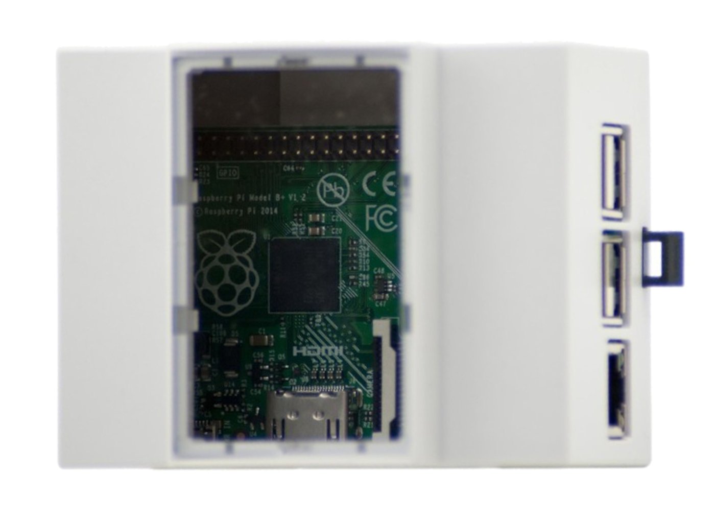 Raspberry Pi Chassi för DIN-skinne