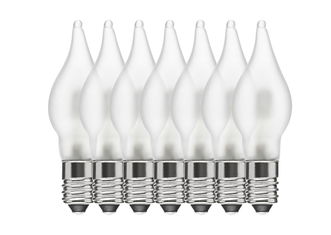 Ledsavers Frostet reservepære til adventsstaker LED 7-pk.