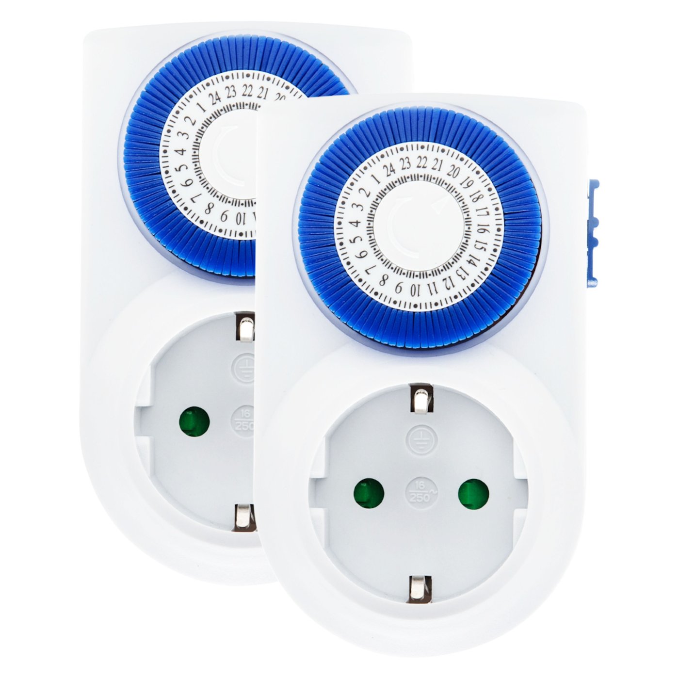 Luxorparts Tidsbryter 24 t jordet 2-pk.