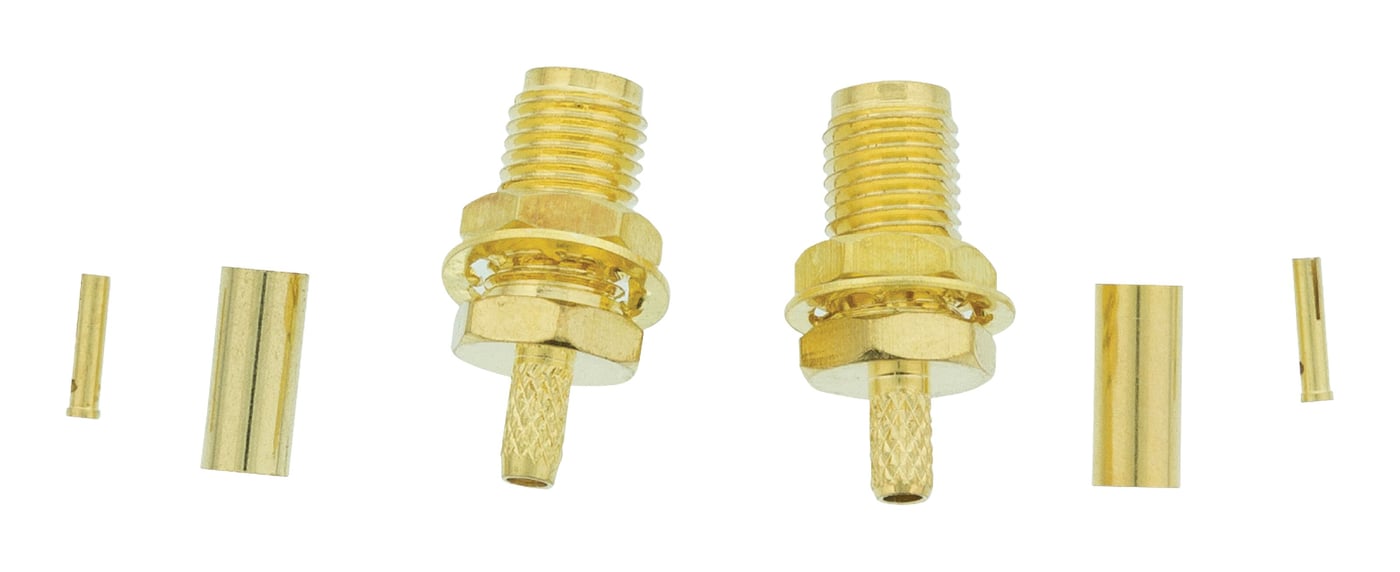 SMA-hunnkontakt for krymping – 2-pk.