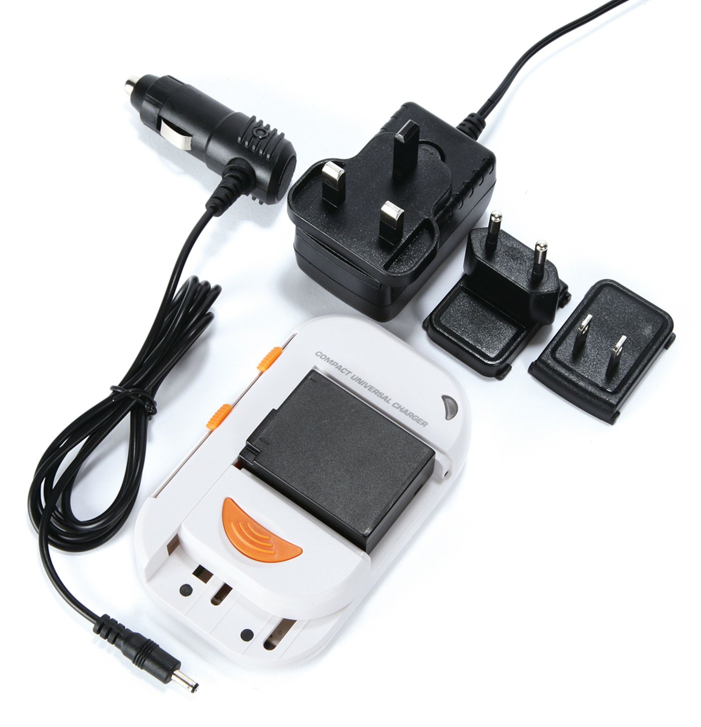 Universalladdare för kamera- och mobilbatteri