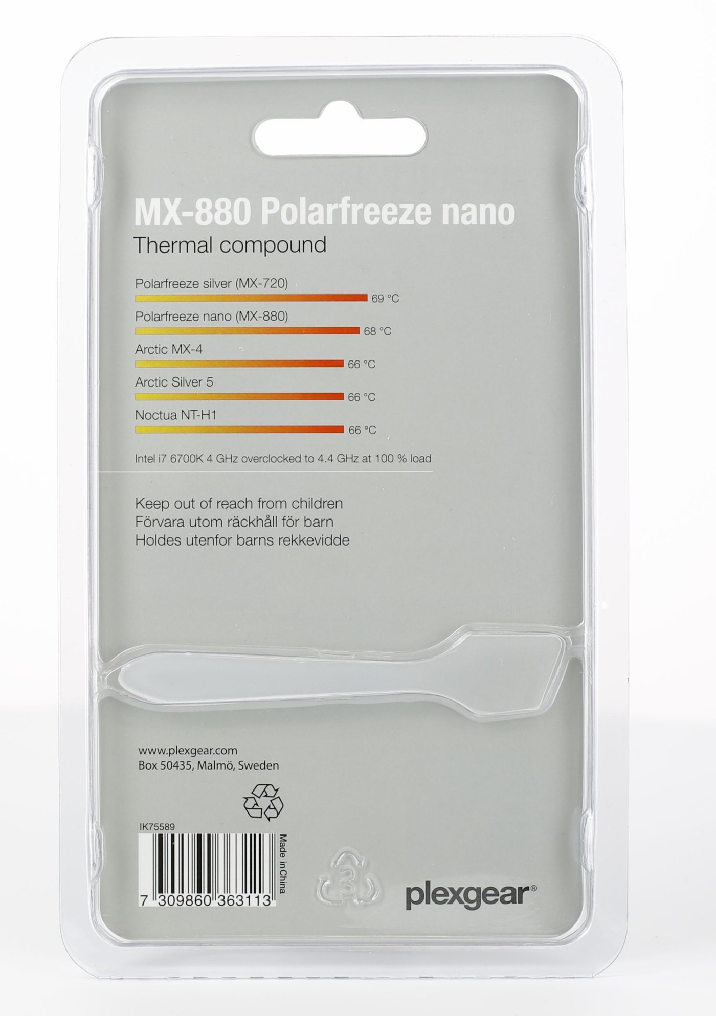 Plexgear MX-880 Polarfreeze Nano Kjølepasta 4 g