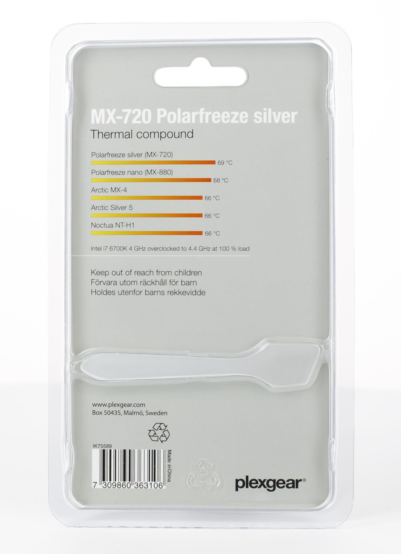 Plexgear MX-720 Polarfreeze Silver Kylpasta 3 g