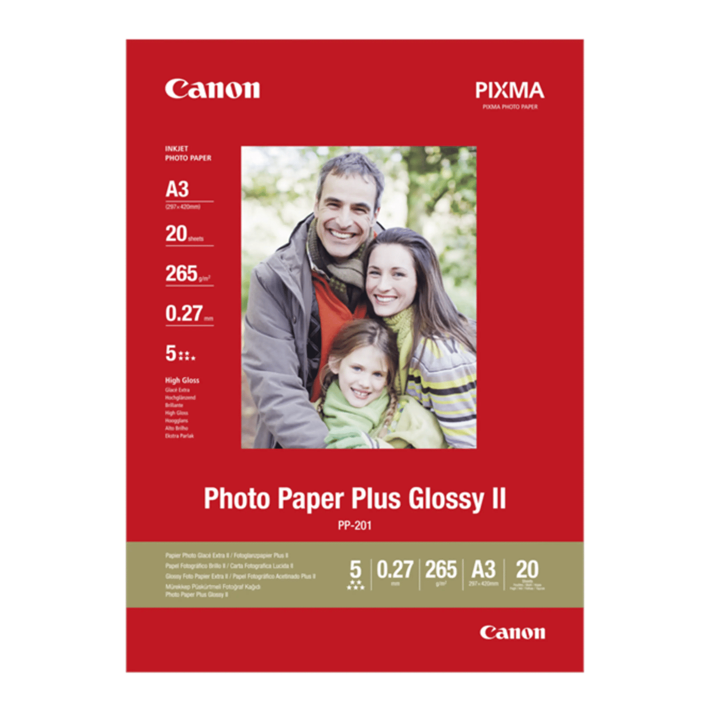 Canon Plus Glossy II Fotopapper A3 20-pack