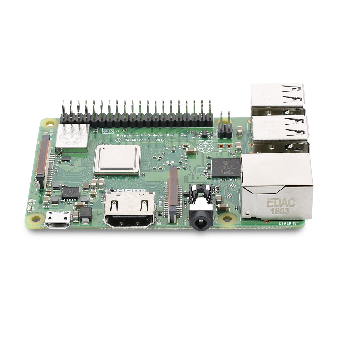 Raspberry Pi 3 Model B+ Ettkortsdatamaskin