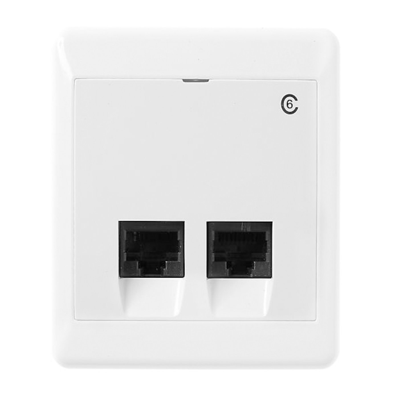 Elko RS Utanpåliggande UTP-nätverksuttag Cat. 6 2-port