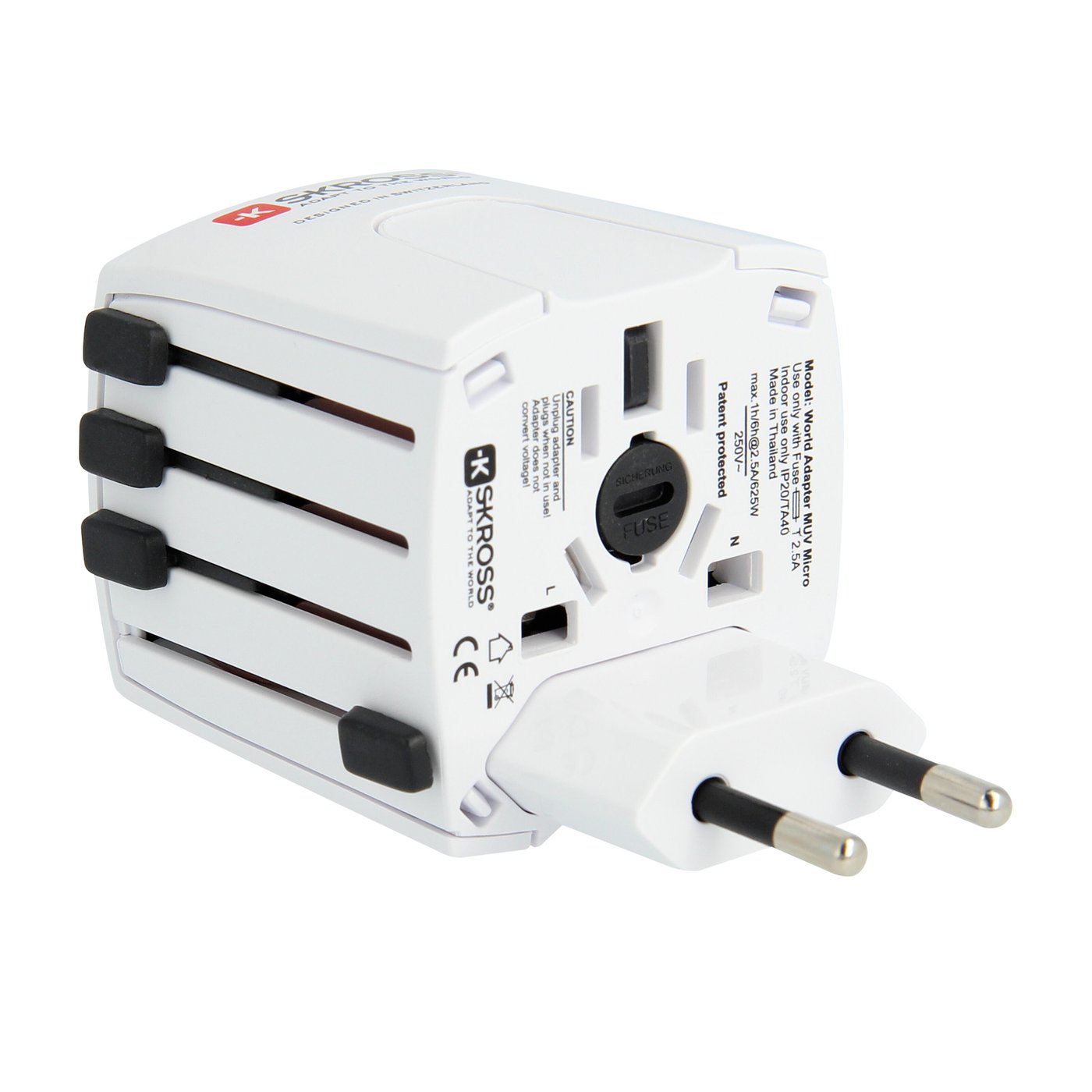 Skross Muv Micro Ujordet universalt reiseadapter