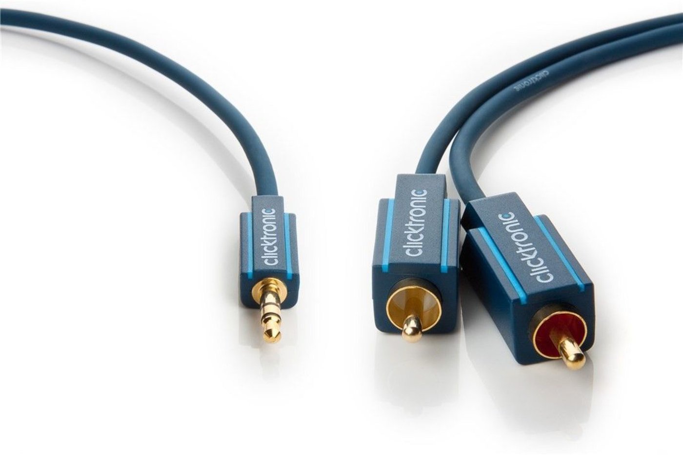 Clicktronic Lydkabel 3,5 mm til 2x RCA 7,5 m