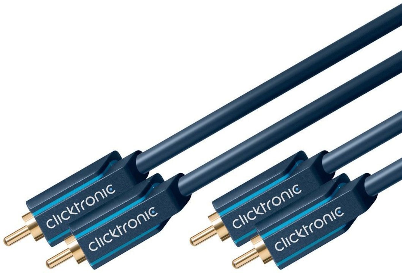 Clicktronic Stereo-ljudkabel 2x RCA 3 m