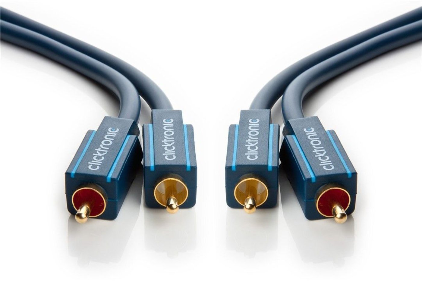 Clicktronic Stereo-ljudkabel 2x RCA 3 m