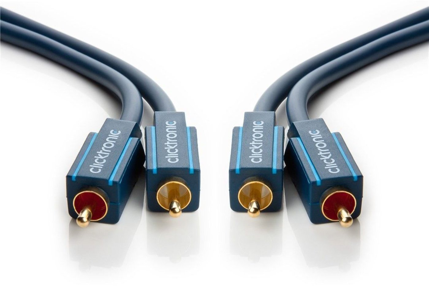 Clicktronic Stereo-ljudkabel 2x RCA 3 m