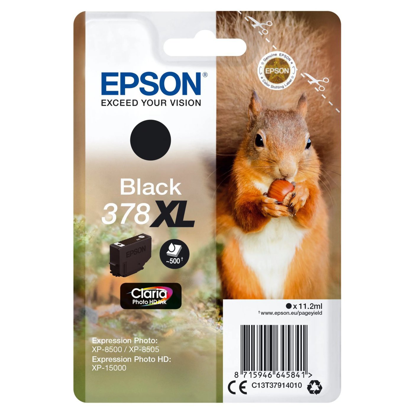 Epson T378 XL Bläckpatron Svart