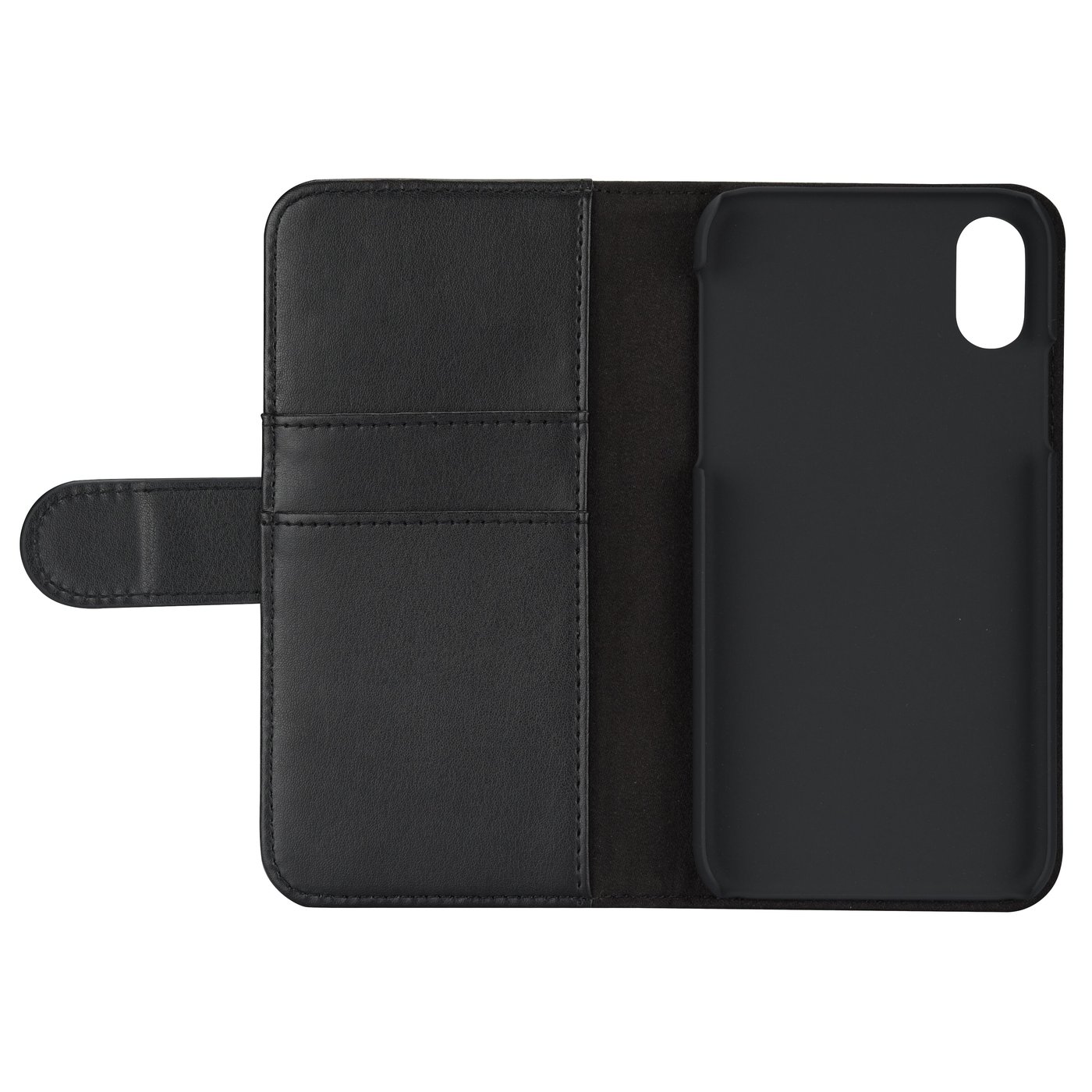 Linocell Mobilplånbok för iPhone X och Xs Svart