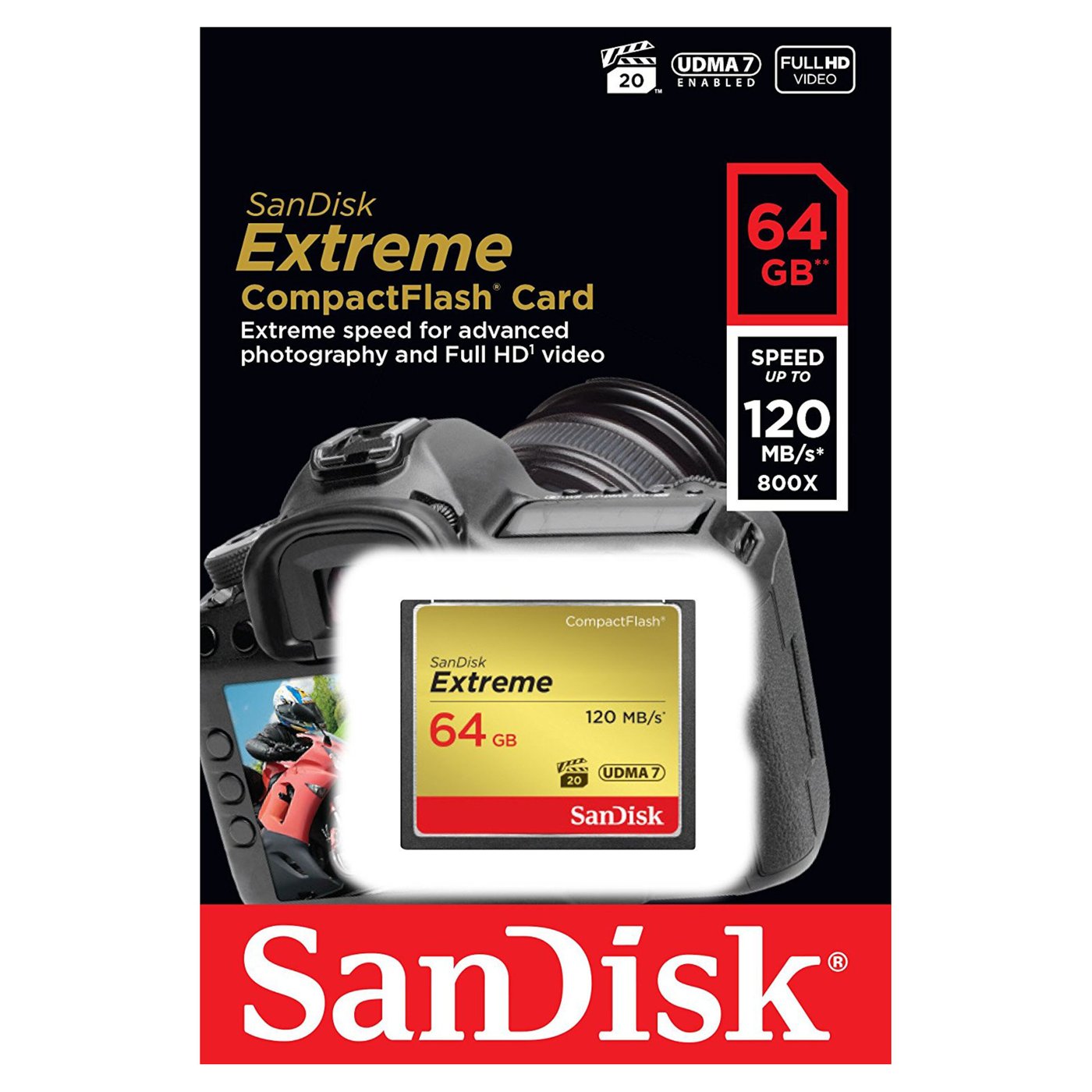 Sandisk Extreme CF-kort 64 GB