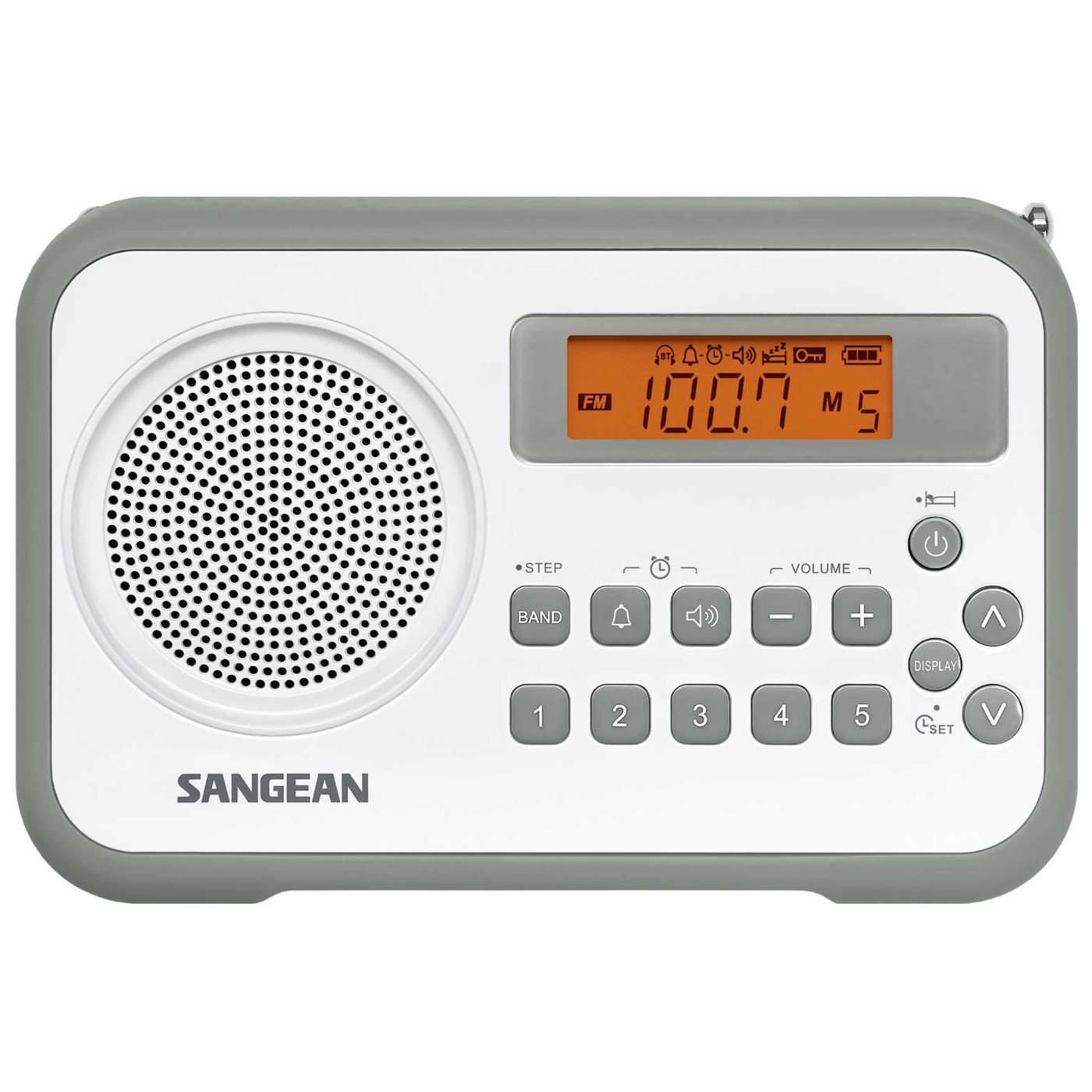 Sangean PR-D18 FM-radio med digital tuner Vit