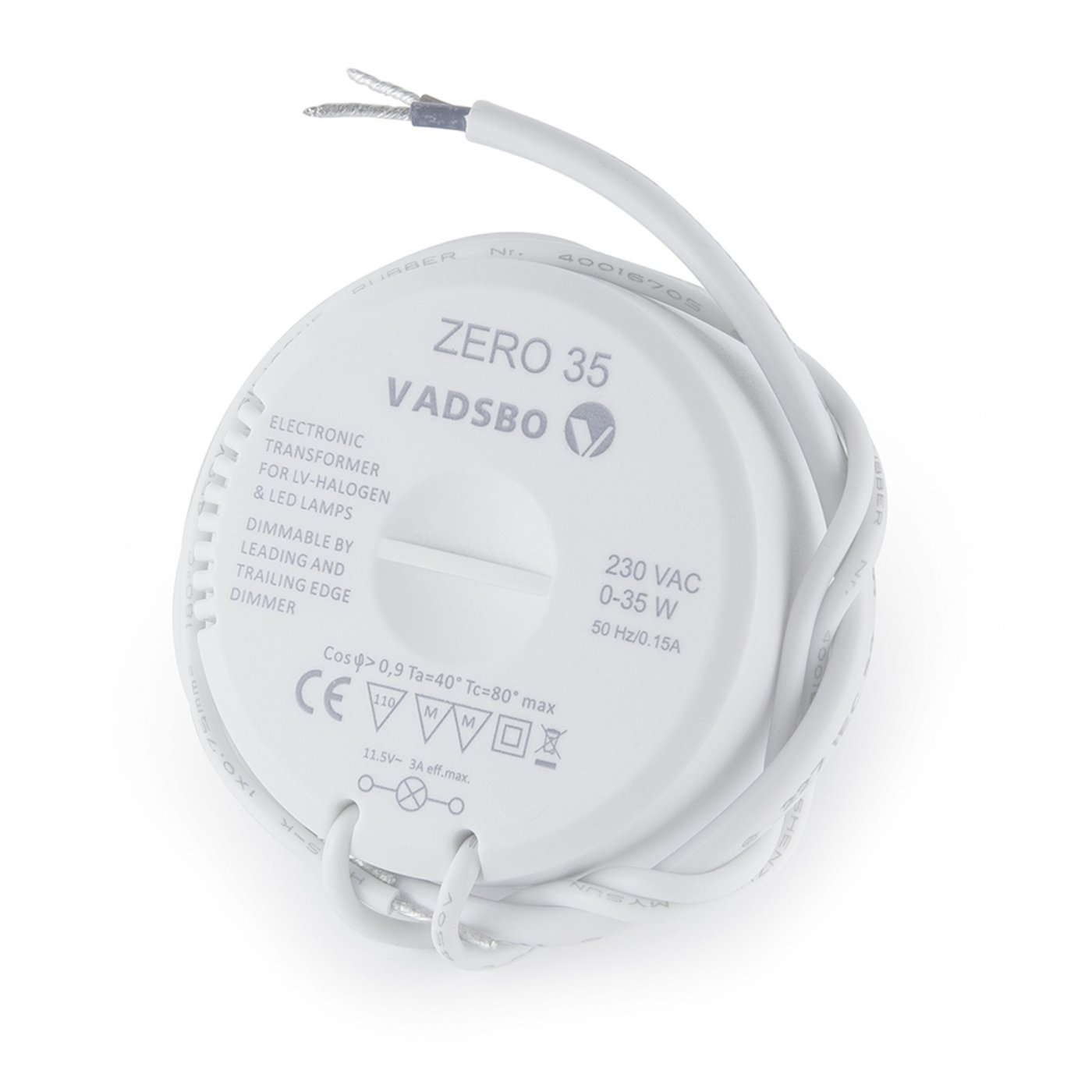 LED- og halogentransformator Rund 35 W