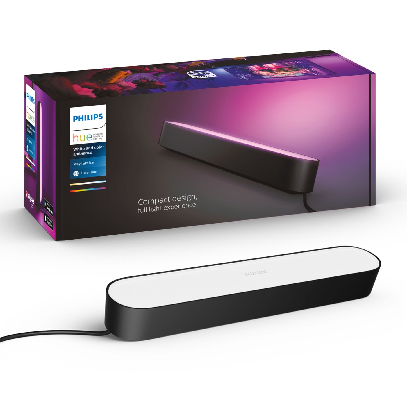 Philips Hue Play Bords- och vägglampa Svart