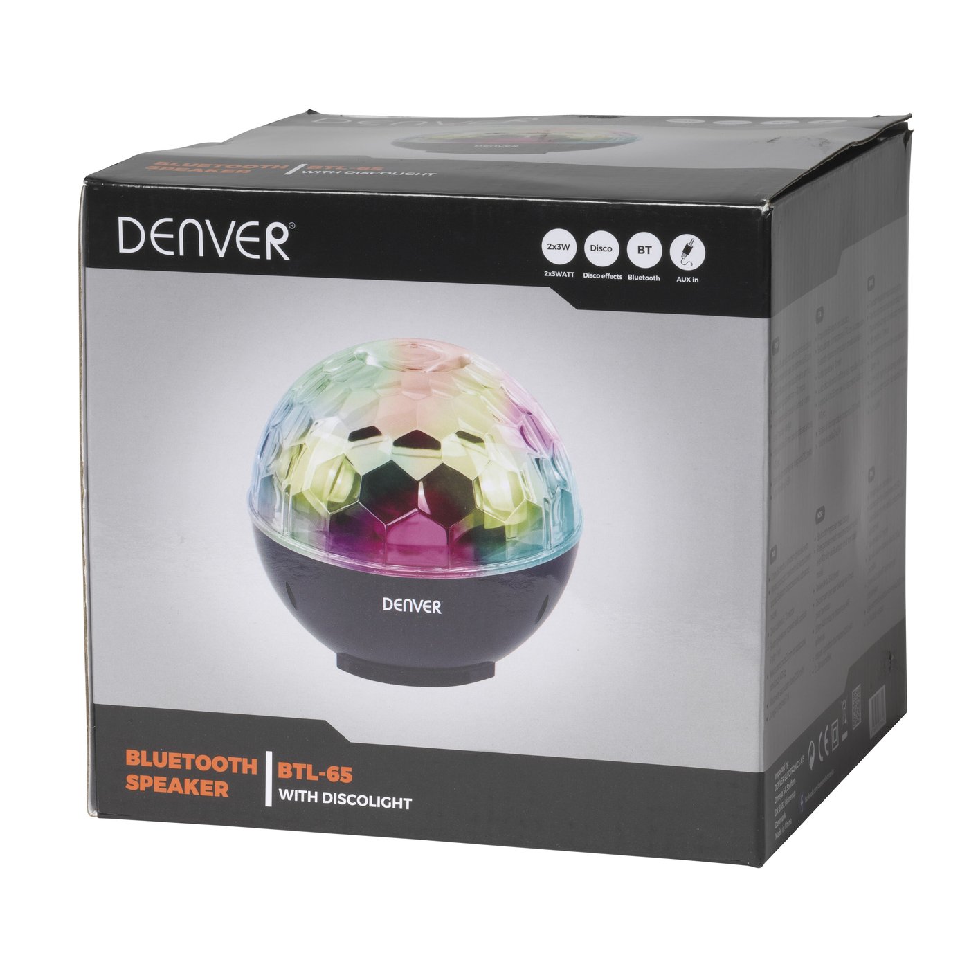 Denver Bluetooth-högtalare med discobelysning