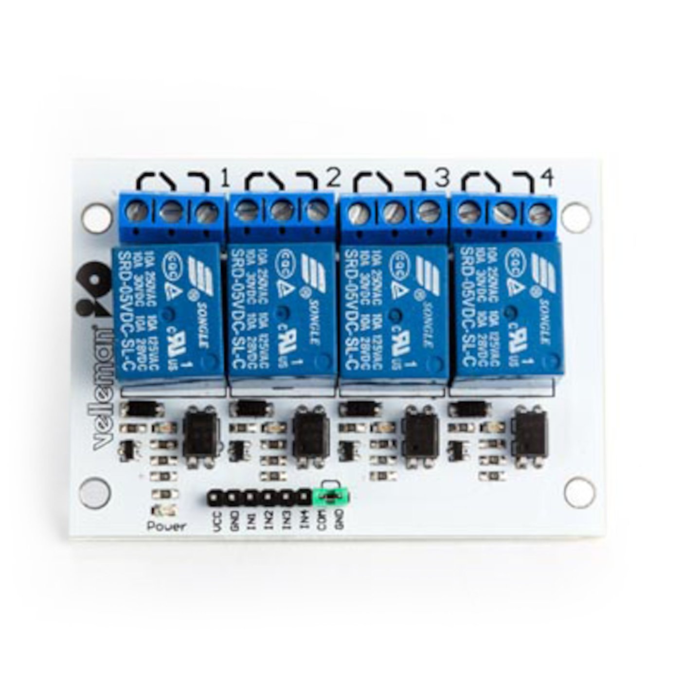 Luxorparts Relämodul för Arduino 4x