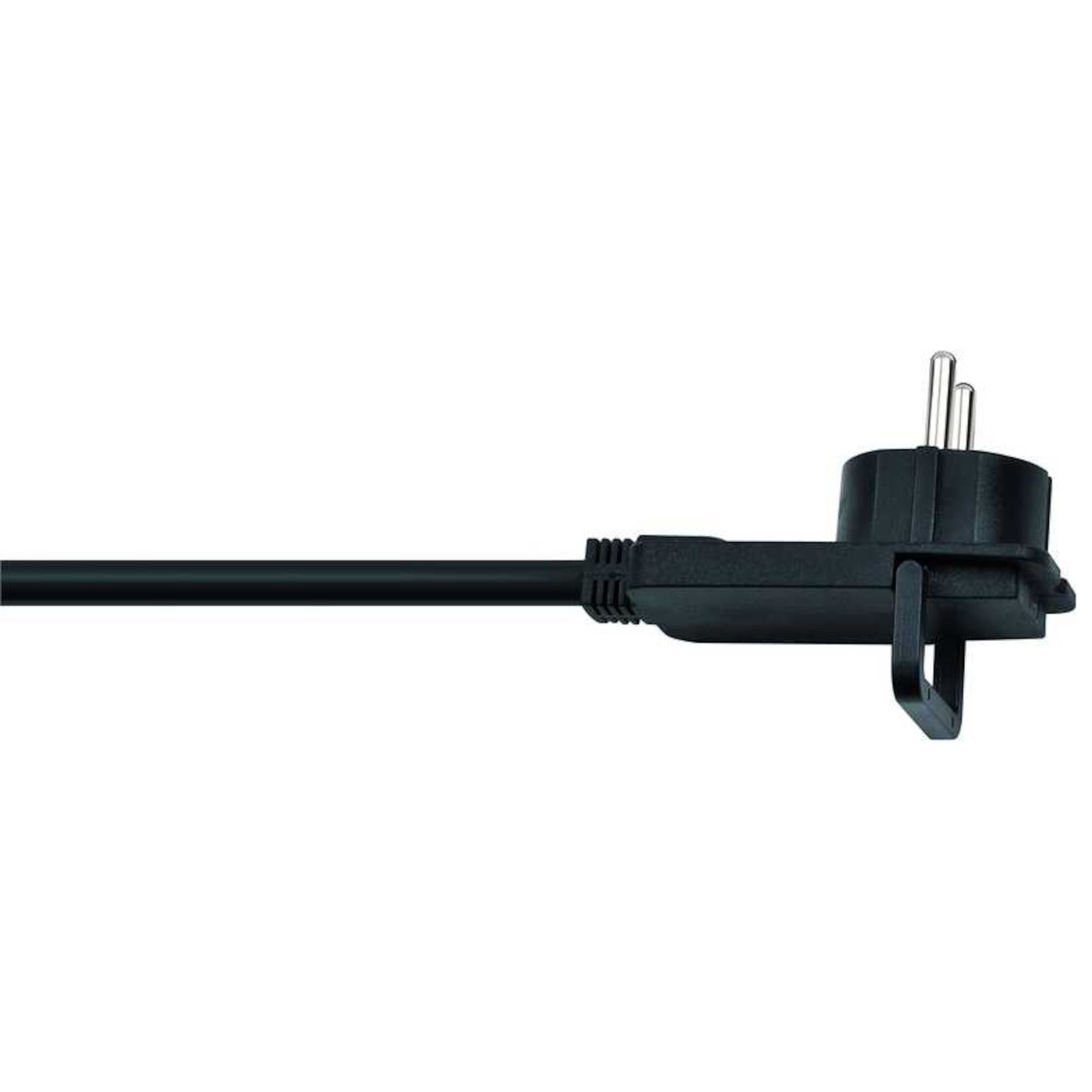 Brennenstuhl Forlengelseskabel med flatt støpsel – svart 2 m