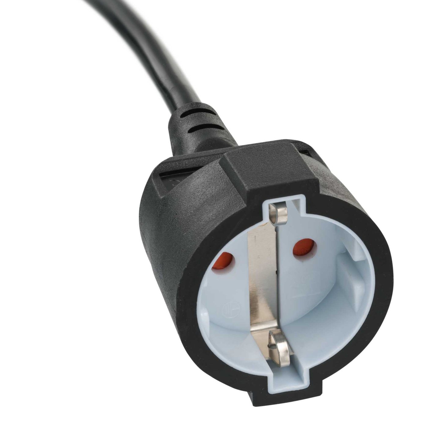 Brennenstuhl Forlengelseskabel med flatt støpsel – svart 2 m