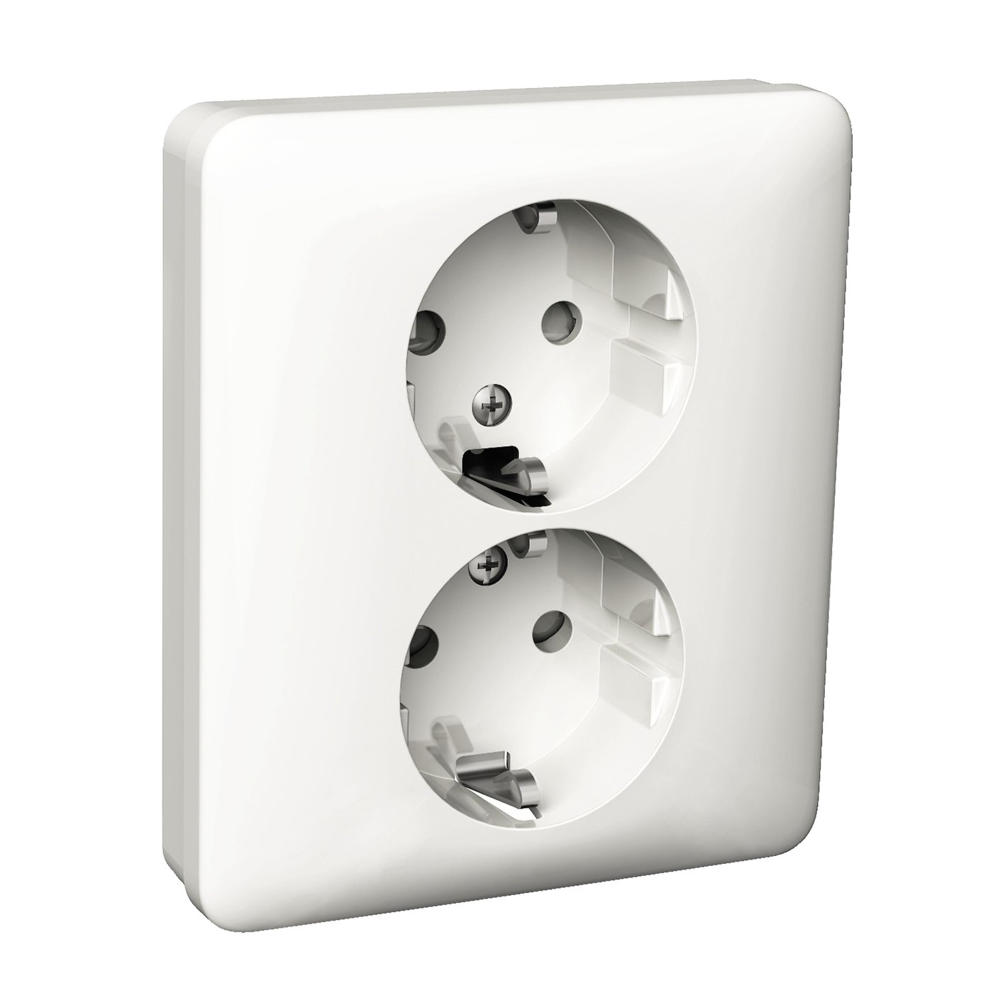 Schneider Electric Exxact Jordet stikkontakt 2-veis – Innfelt