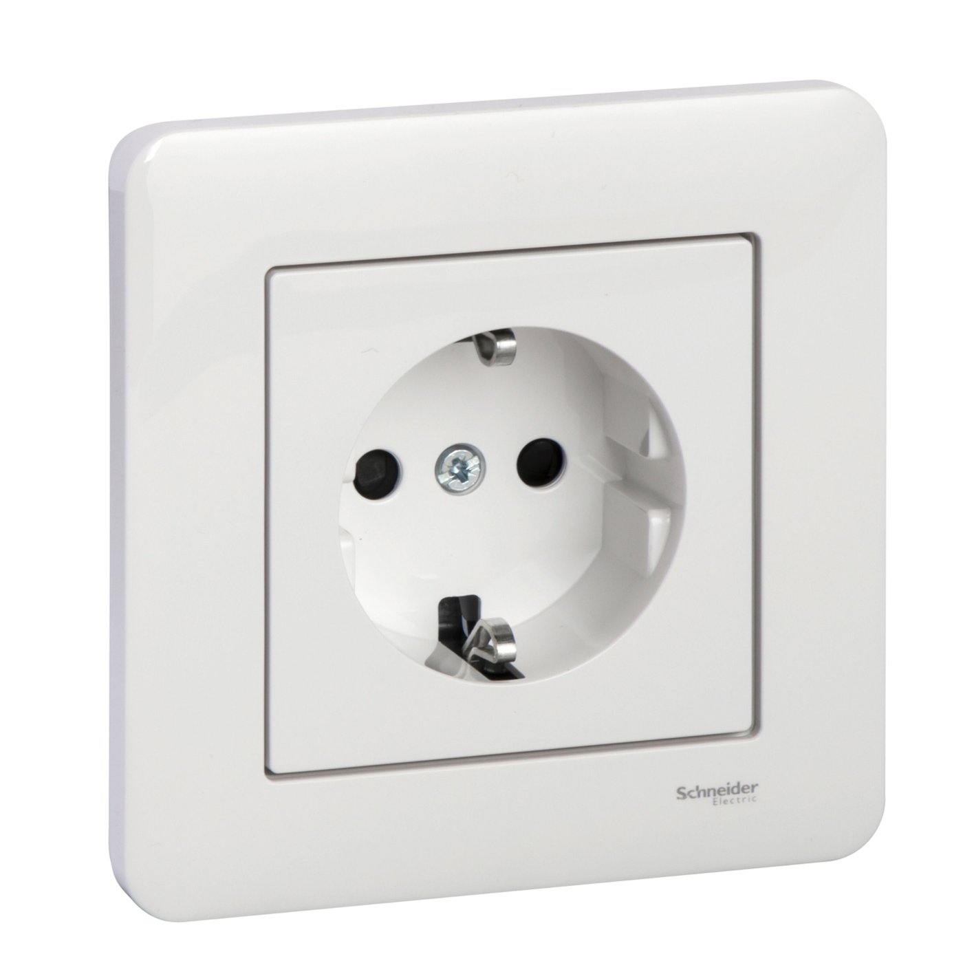 Schneider Electric Exxact Jordet stikkontakt 1-veis – Innfelt