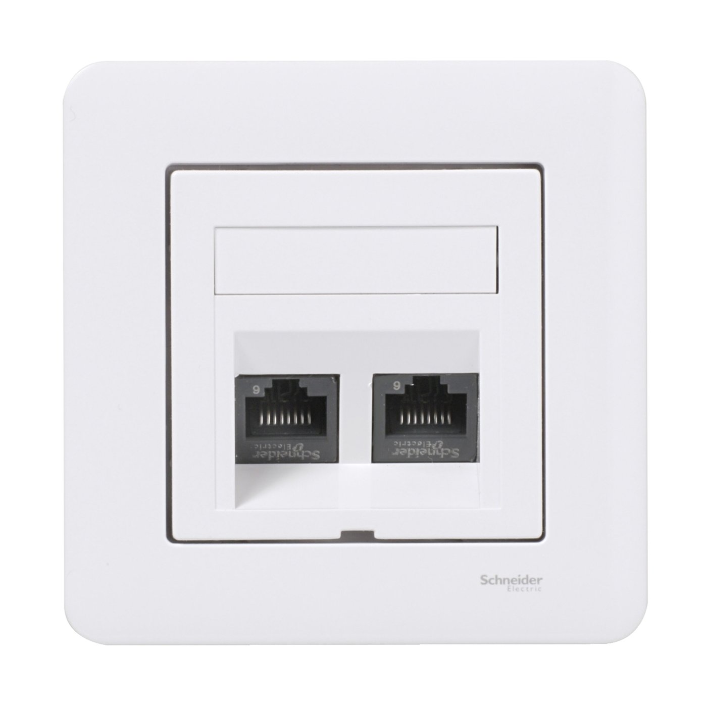 Schneider Electric Exxact Infällt UTP-nätverksuttag Cat.6 2-port