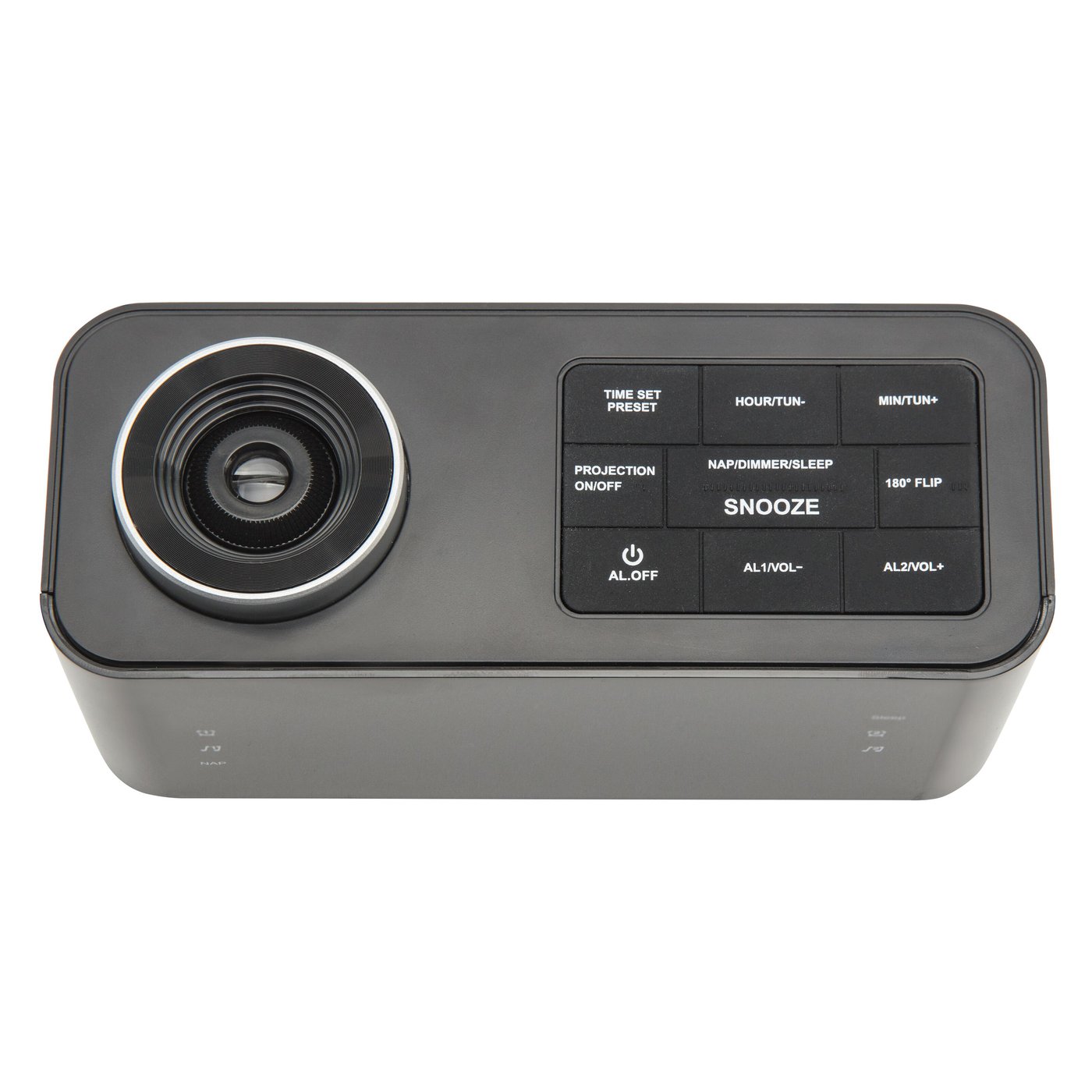 Rubicson Projeksjonsklokke med alarm og FM-radio