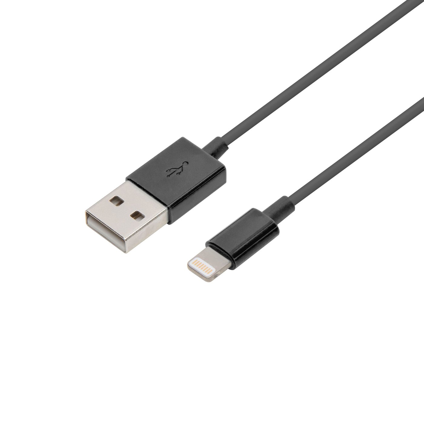 Linocell Lightning-kabel Svart 1 m