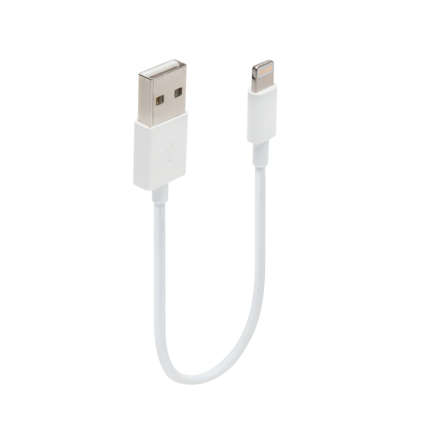 Linocell Lightning-kabel Vit 0,1 m