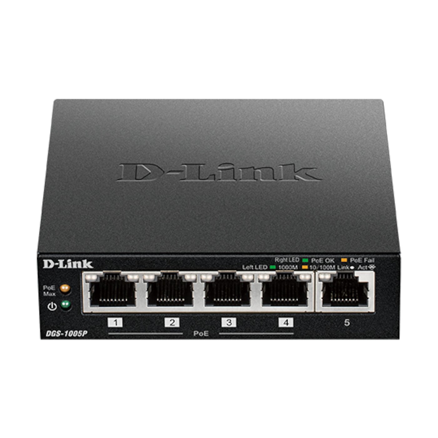 D-Link DGS-1005 POE+-gigabitswitch 5 portar