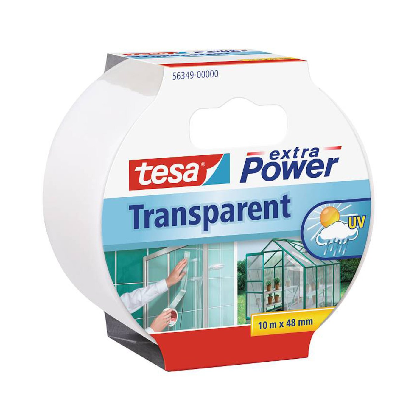 Tesa Transparent reparasjonsteip 10 m
