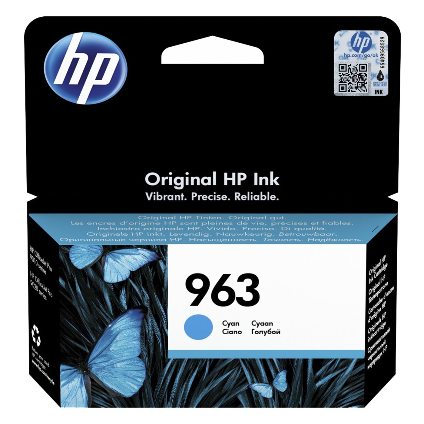 HP 963 Bläckpatron Cyan