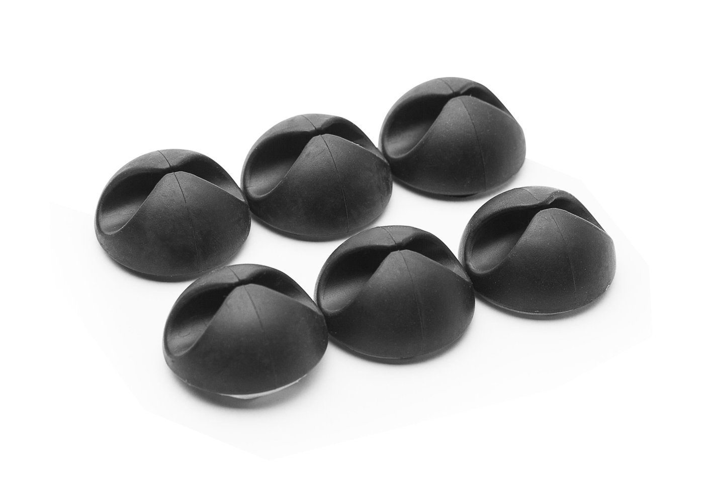 Luxorparts Självhäftande kabelhållare Svart