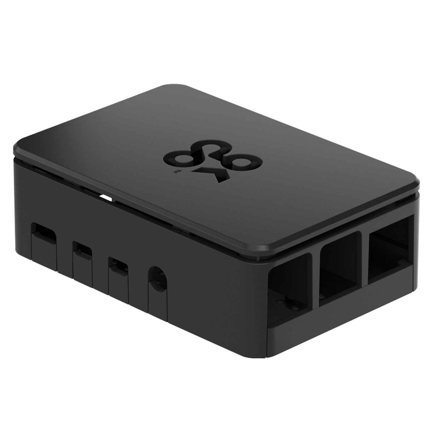 Chassi för Raspberry Pi 4 Model B Svart